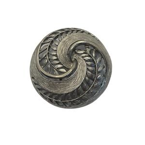 Vintage JJ Signed Swirl Round Brooch